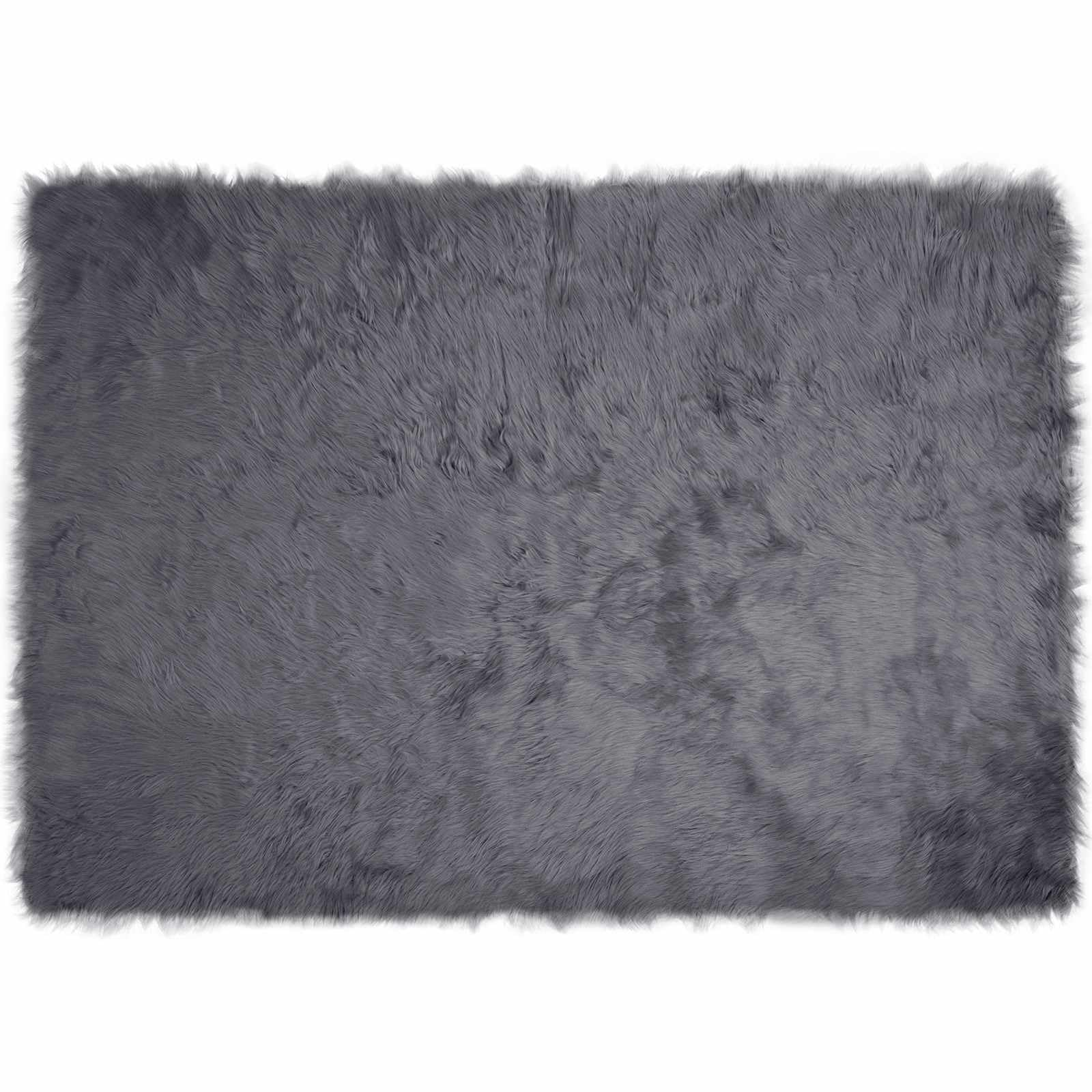 Tafalla - Alfombra de piel de oveja sintética (140 x 200 cm, poliéster esponjoso, para salón, piel sintética moderna para el invierno, minimalista