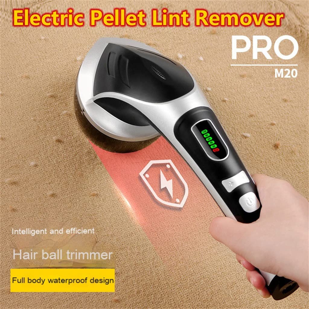 Removedor de Pelusa para máquina de Carrete de Ropa, afeitadora eléctrica para Ropa, Recortadora de Bolas de Pelo, removedor de Pelusa (Negro + Blanco D)
