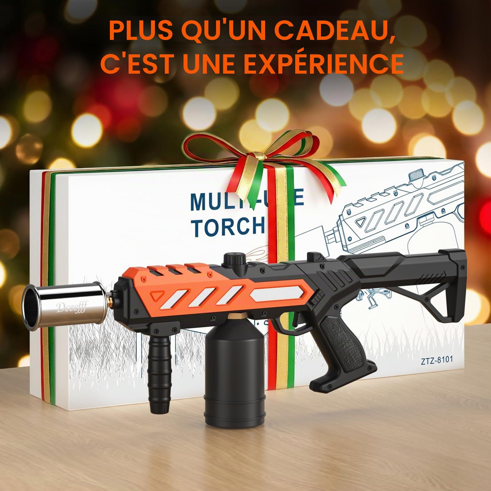 Puissant pistolet-torche au propane, pistolet lance-flammes réglable, torche de cuisine avec design détachable, lance-flammes pour barbecue, cuisson à haute température, soudure, allumeur de charbon