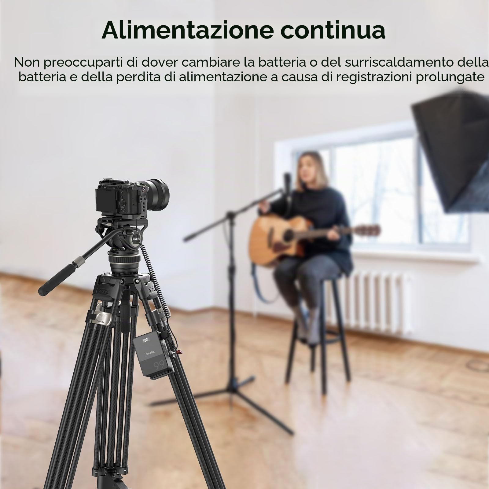 SMALLRIG D-Tap a Batteria Fittizia, Cavo di Alimentazione a Spirale NP-FZ100 per Sony A7 IV,FX30,FX3,A7CII,A7CR,ZV-E1,A6600,A6700,A7R V,A7S III,A7R IV,A7R III,A7 III,A7C,A1,A9, A9II - 4253B