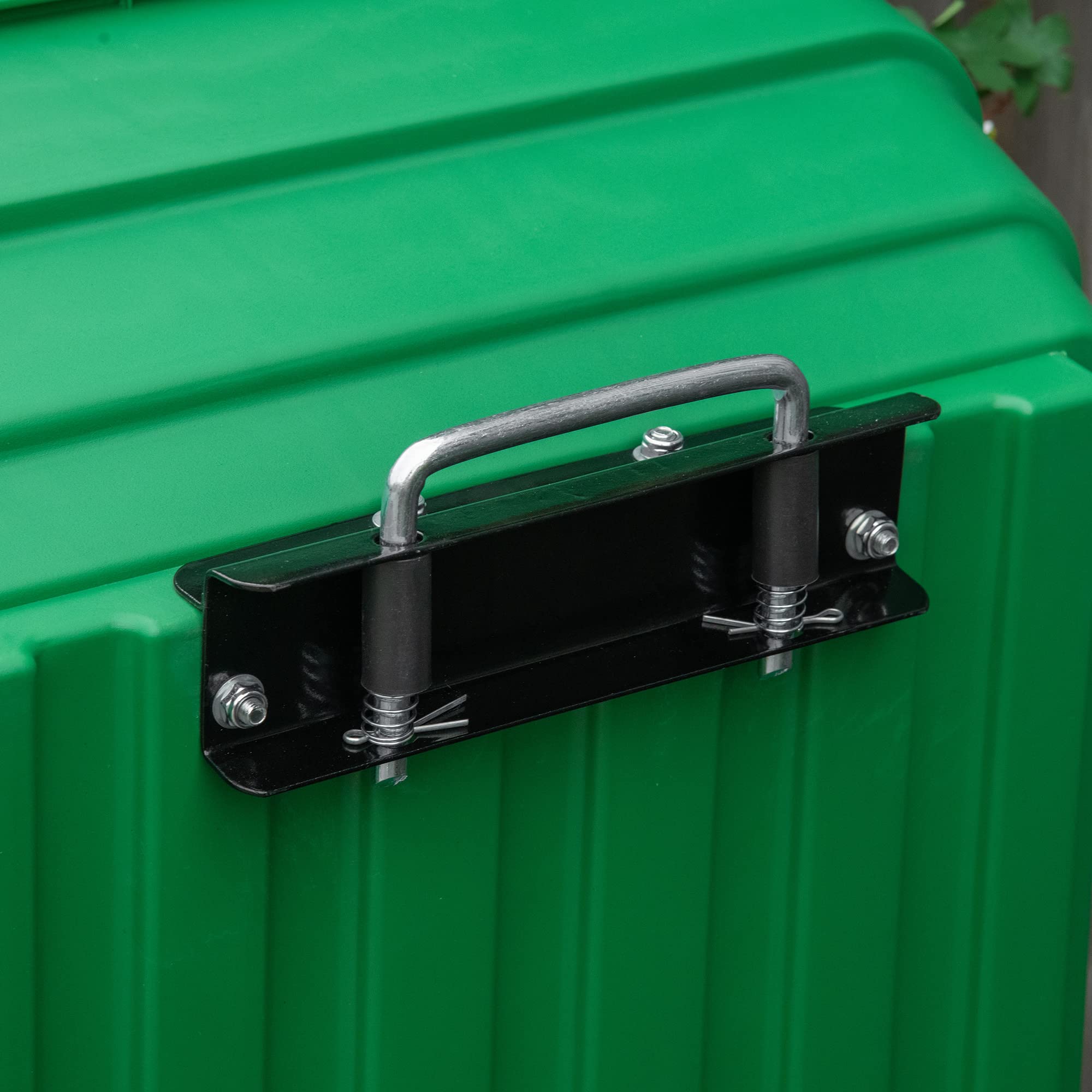 Outsunny Chariot de Jardin à Main Benne basculante 75° 125L Charge Max. 200 Kg 4 Roues pneumatiques Acier PP Jaune Vert