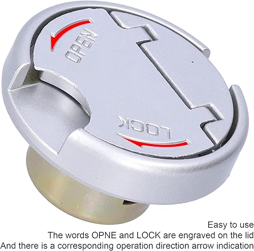 Miniatura 3 de Bloqueo de gas, cerradura de combustible de acero inoxidable con 2 llaves universal para scooter motocicleta