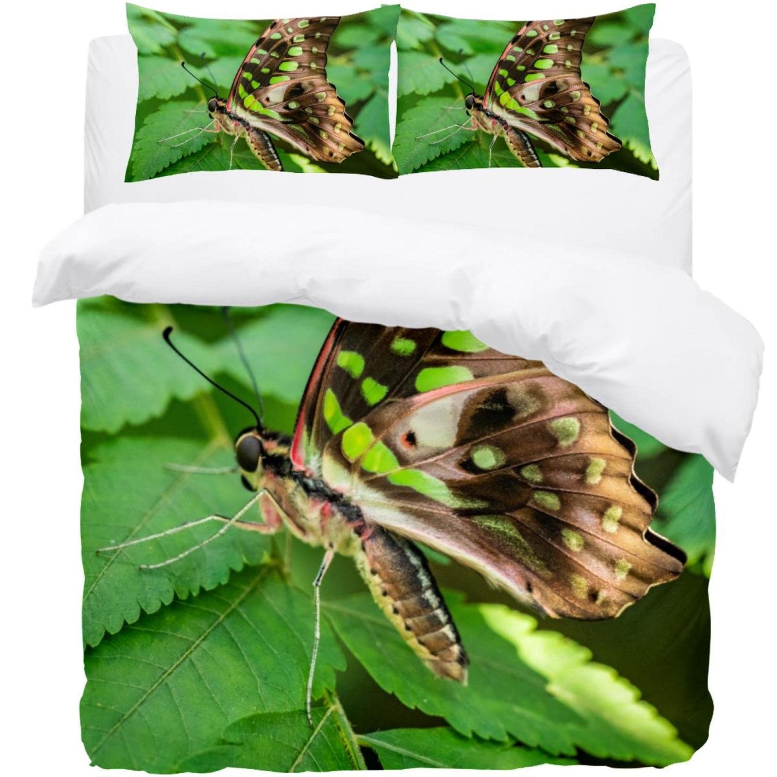 Parure de couette papillon lit simple pour une chambre nature et cocooning