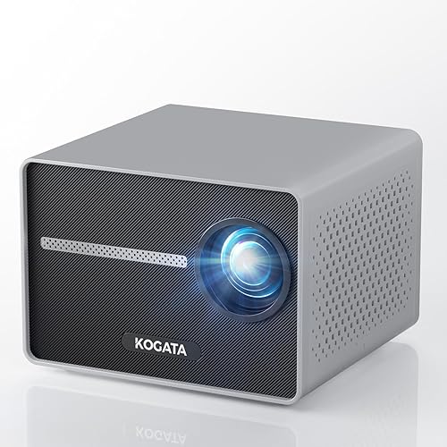 Corto alcanceaplicaciones integradas Kogata - Mini-proyector portátil inteligente con WiFi y Bluetooth, enfoque eléctricoKeystone 4PHDR10+,