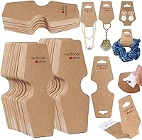 Vista 8 de 200 tarjetas de exhibición de pulsera, tarjetas para collares, tarjetas autoadhesivas de embalaje de joyería, tarjeta de venta para pequeñas Negro