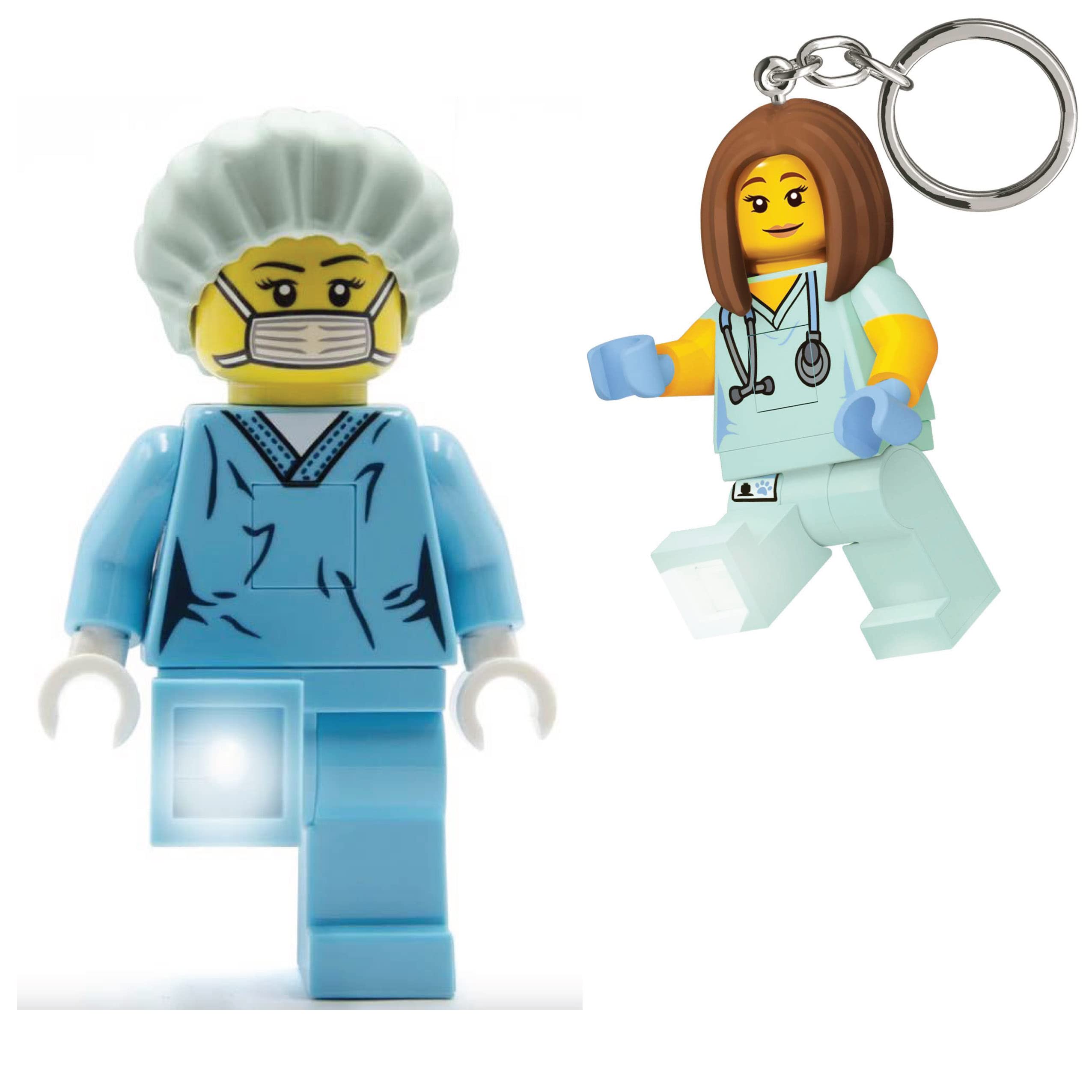 Lego Iconic Nurse Keychain Light And Surgeon Torch Bundle