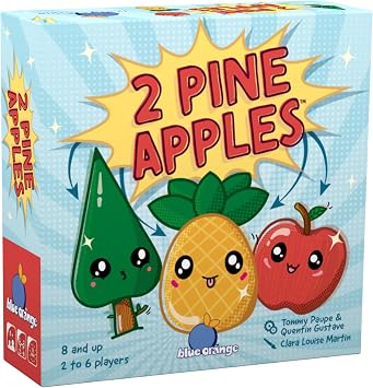 Blue Orange 2 Pineapples Brain Teaser Party Game | Quickly Say What You See Card Game | for Kids, Families and Adults | 2 to 6 Players | Ages 8+