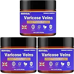 BERVEAL Creme Reparador Para Varizes E Vasinhos, Melhora A Circulação Sanguínea, Creme Para Tratamento De Pernas (50 G) (3)
