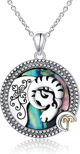 12 Constellation Necklace 925 Sterling Silver Zodiac Sign Coin Pendant Necklaces Abalone Shell Astrology Horoscope Jewelry Birthday Gifts for Women