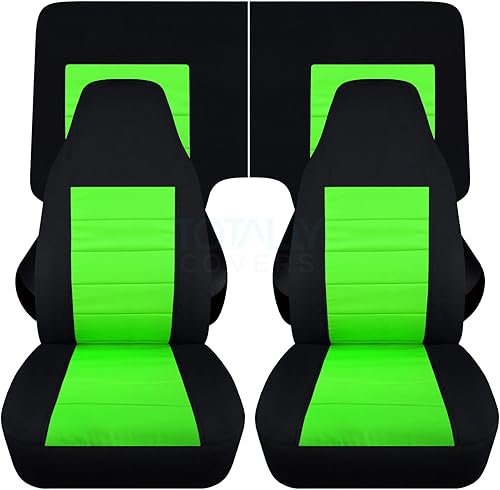 Miniatura 15 de Totally Covers Compatible con cubiertas de asiento para Chevy Camaro 1982-1992: Negro - Juego completo (23 colores) Cupé/Convertible Banco Negro