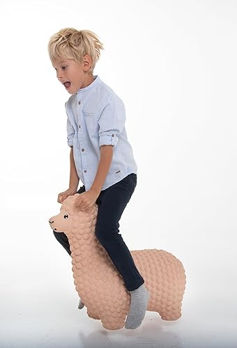 Miniatura 8 de GERARDO'S Juguetes - Tolva de animales hinchables para niños - Alpaca beige  23 x 9 x 20 pulgadas  Juguetes para niñas y niños pequeños  Animal
