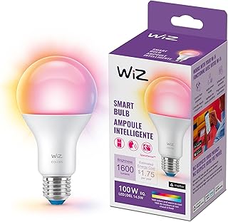 WiZ Connected Color High Lumen 100W A21 Smart 2.4Ghz WiFi Light Bulb, 16 Million Colors, Compatible with Alexa, Apple Home... Price In India