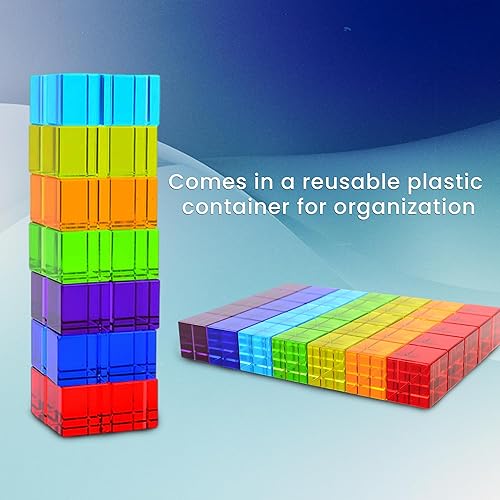 Miniatura 5 de CMY Cubes Plato's Cubes  Cubos acrílicos de cristal arcoíris  Luz de color y objeto de sombra  Bloques de gemas apilables de aprendizaje y educación