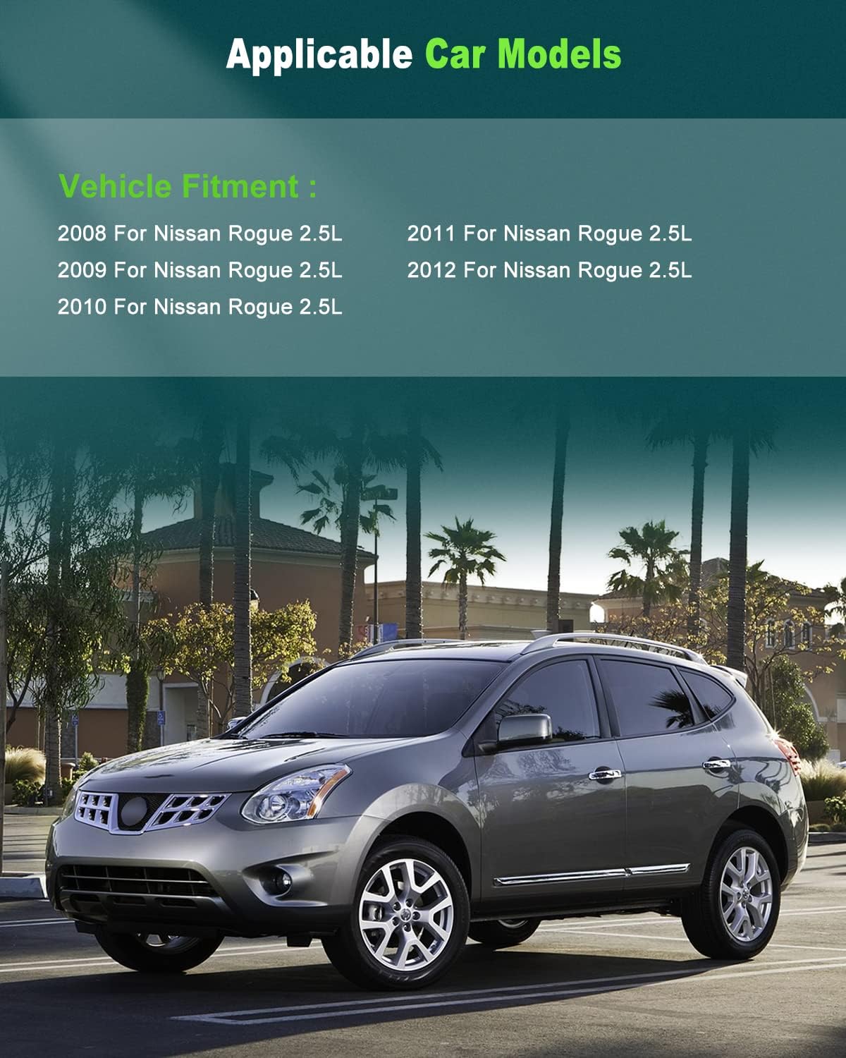 SCITOO Engine Valve Cover Set for Nissan Rogue 2008-2012 Valve Cover with Gasket