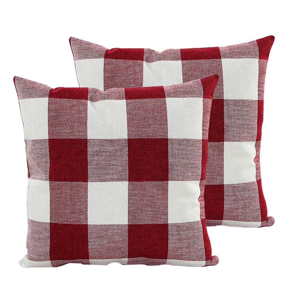 plaid euro pillow shams