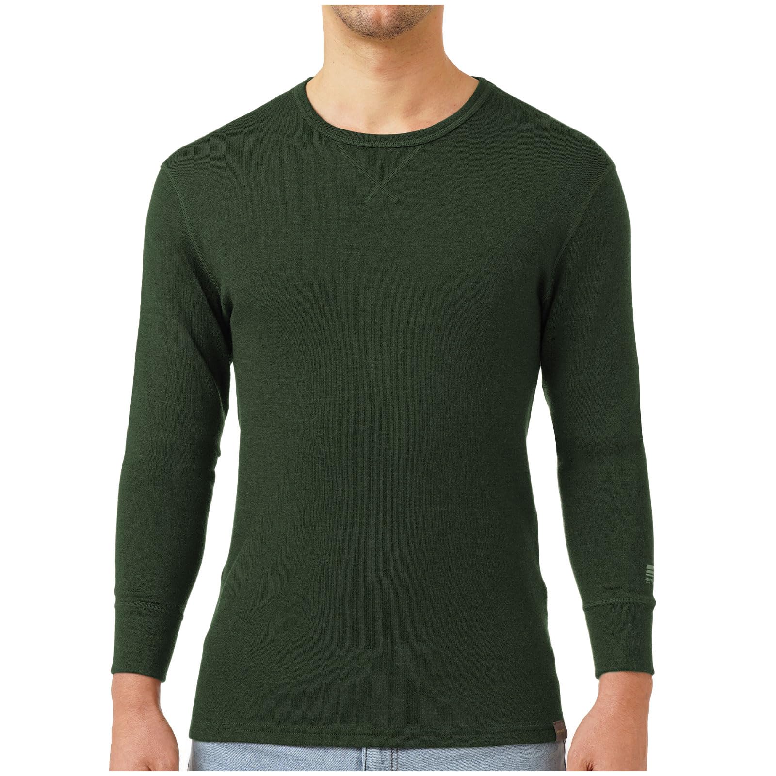 MERIWOOL Mens Base Layer 100% Merino Wool Heavyweight 400g Thermal Shirt for Men