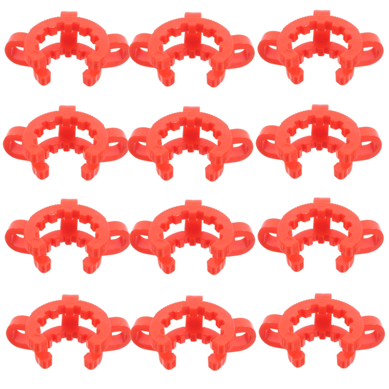 CIYODO 12pcs Laboratory Test Tube Clamp Labs Keck Conical Interface Taper Joints Clamps React Lab Keck Lab Labs Clamp Condenser Keck Clamps Condensor Plastic