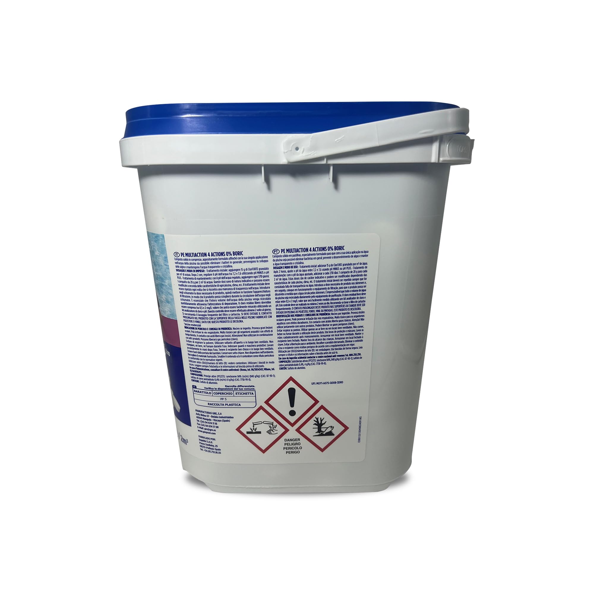 Gre 76033NB - Trattamento 4 Azioni, Zero Borico, Pastiglie 20gr - 5kg