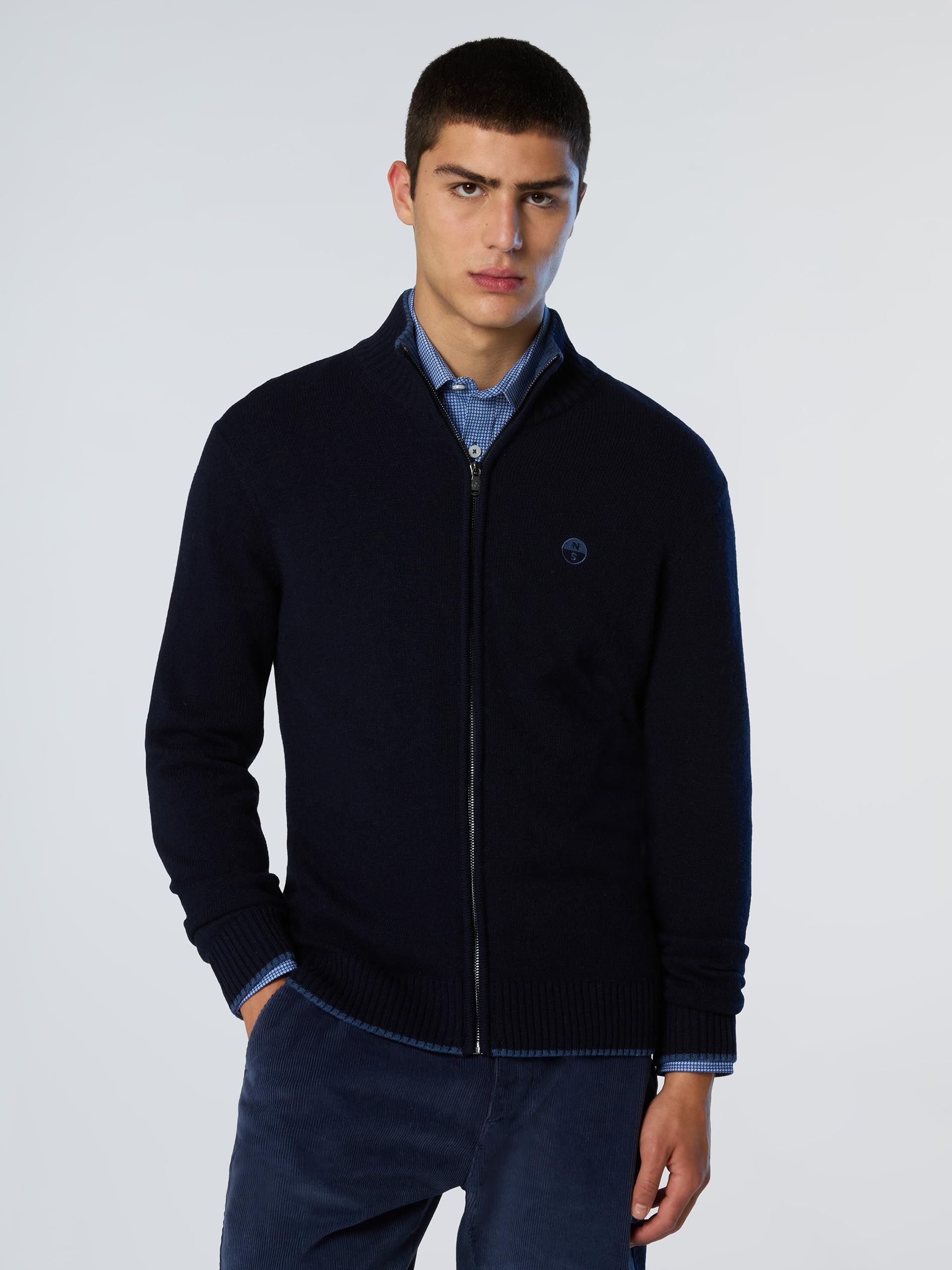 NORTH SAILS Cardigan Uomo in Misto Cashmere con Zip