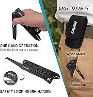 Vista 5 de NexTool Llave multiherramienta ajustable, multiherramienta 9 en 1 con alicates multiherramienta, llave ajustable, cuchillo de bolsillo