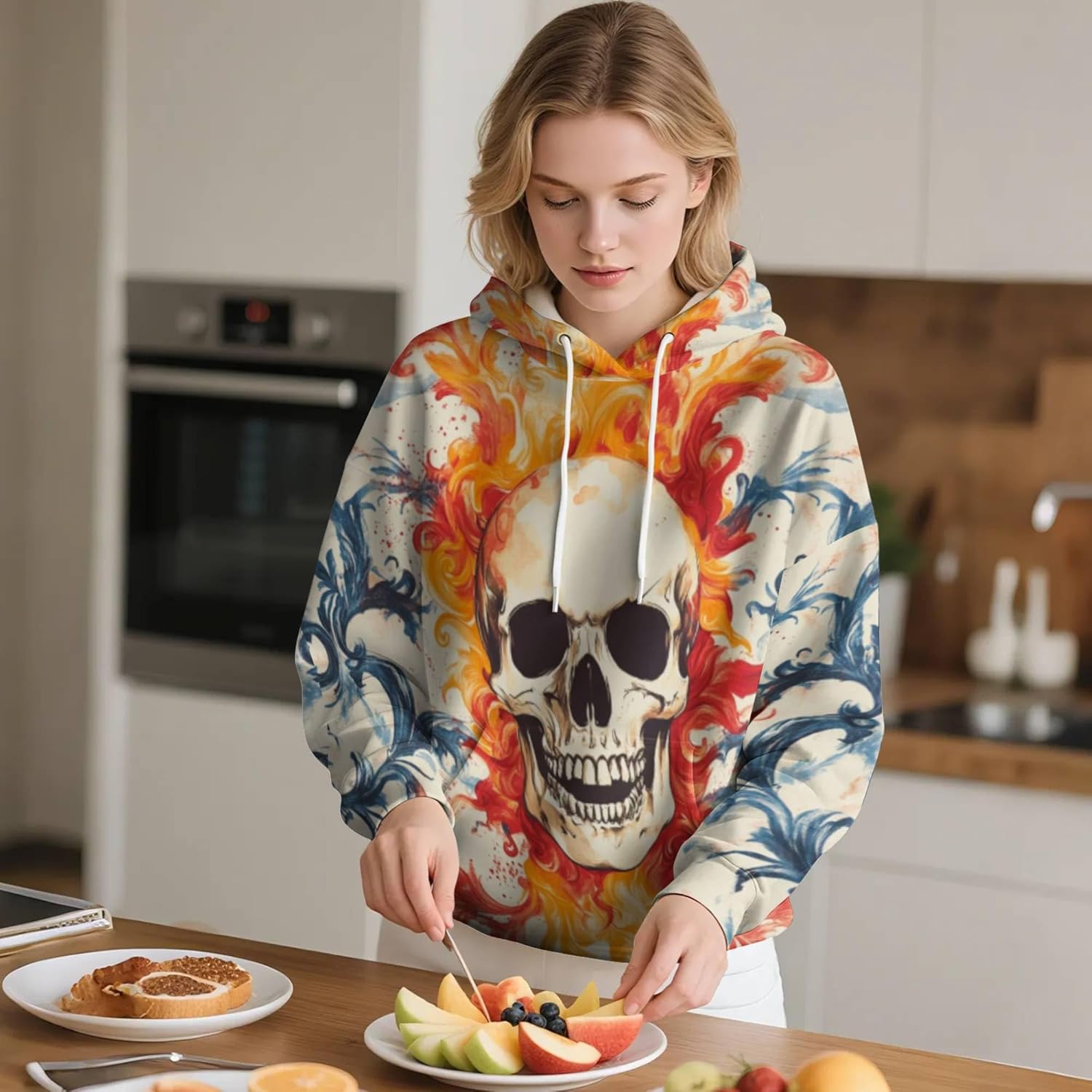 3D Graphic Hoodies for Men Cool Unique Printed Sweatshirt Fabric Comfortable Casual Pullover Novelty Gift for Him - Image 3