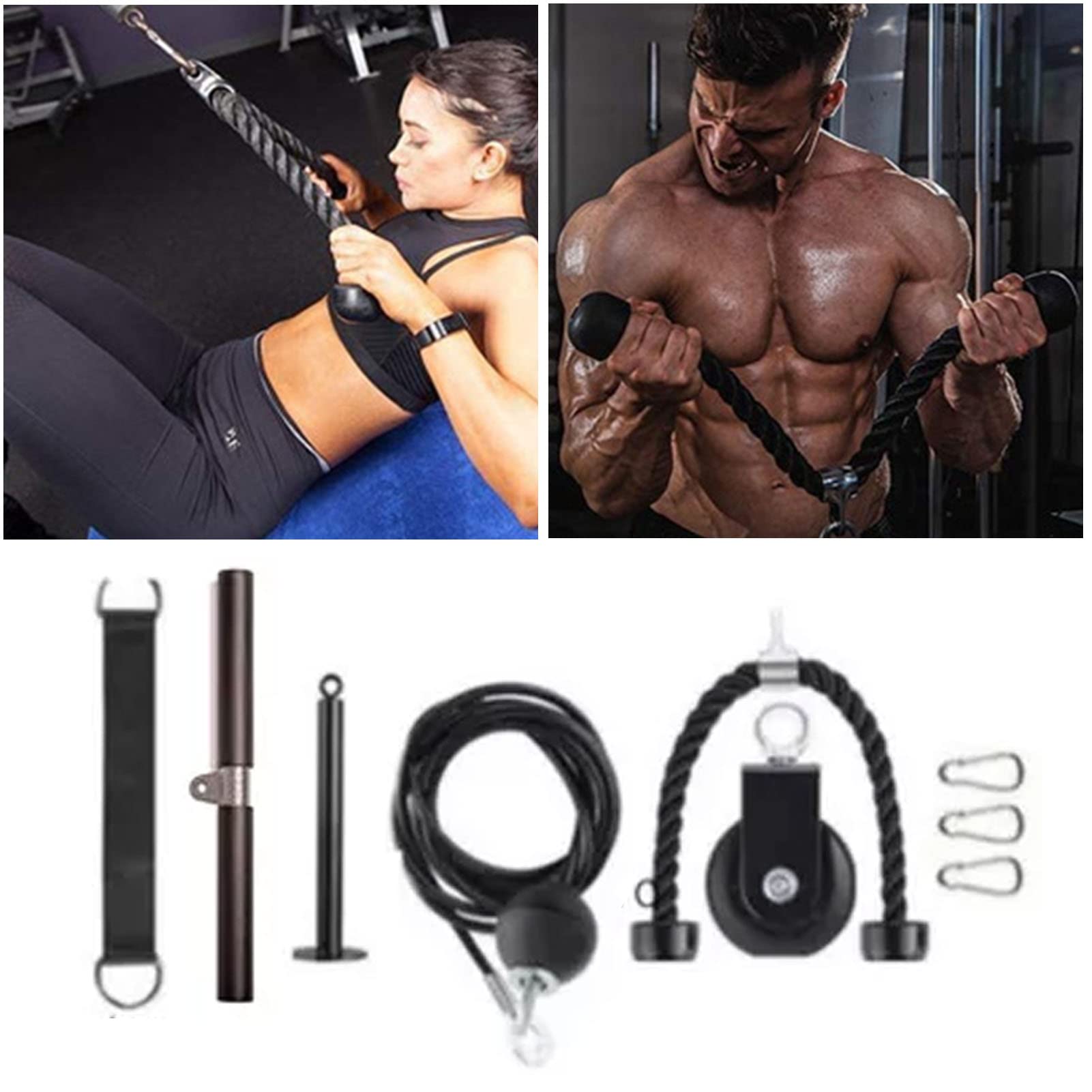 Changor de Polea de Cable de Pesas para Gimnasio en Casa