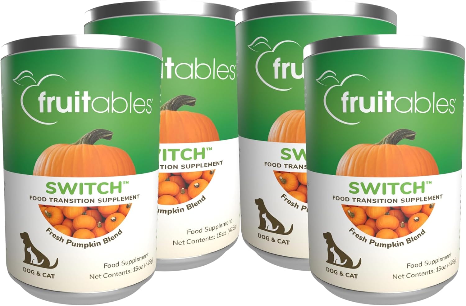 Fruitables Pet Pumpkin Canned Food, 15 oz., Case of 12