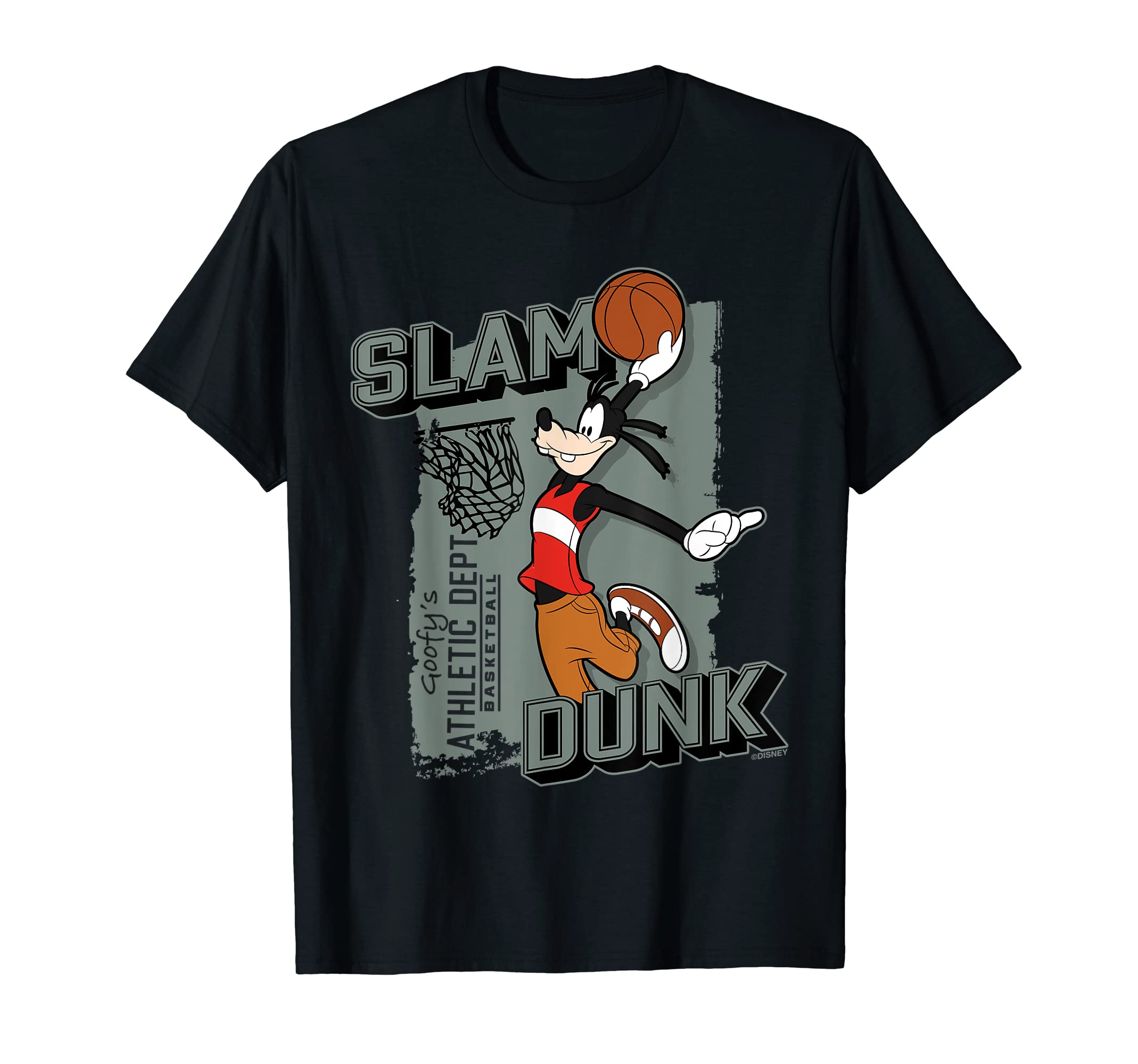 DisneyGoofy Sports Basketball Slam Dunk Athletic Dept T-ShirtOEKO-TEX STANDARD 100