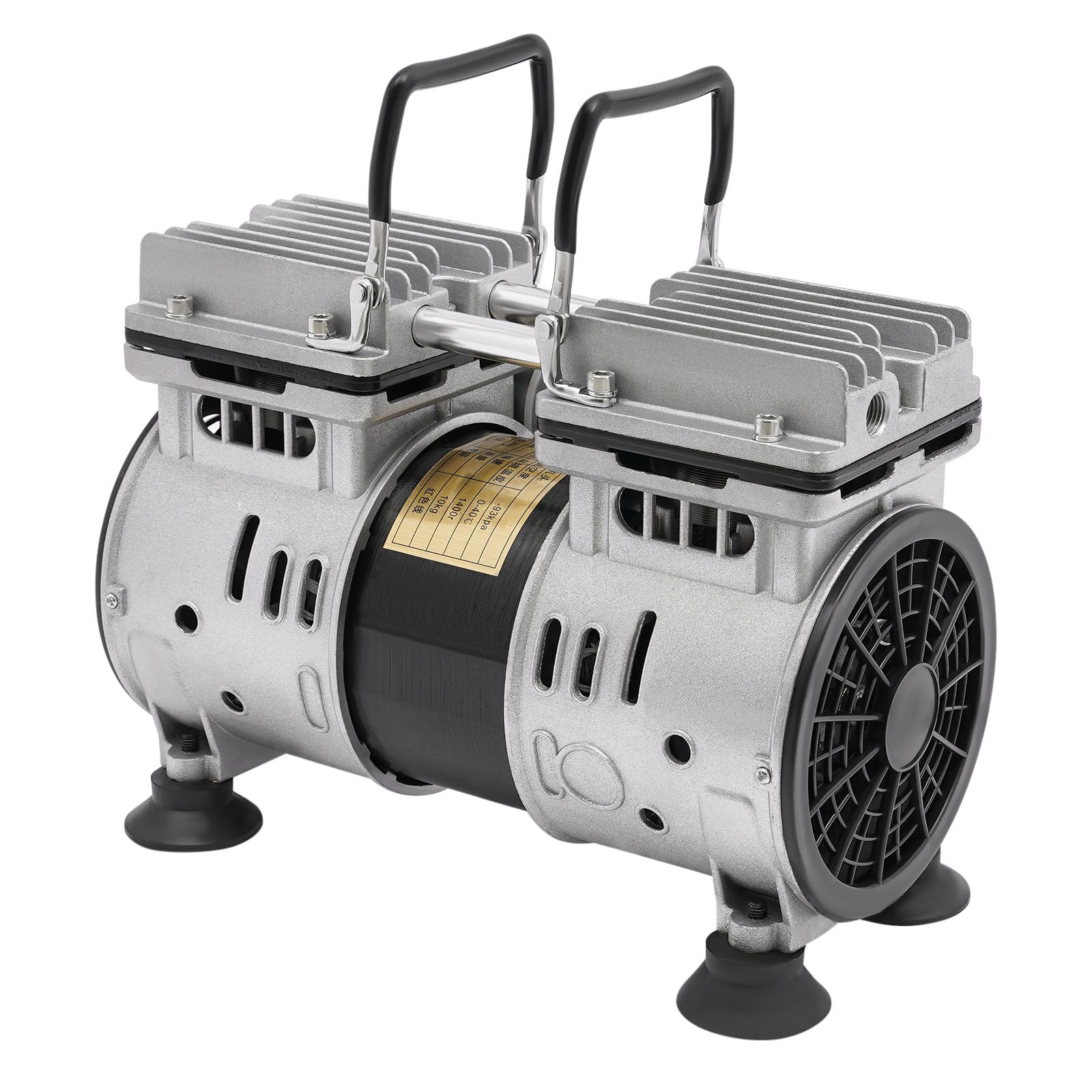 Ölfreie Vakuumpumpe 120L/Min 550W Tragbare ölfreie Labor-Vakuumpumpe 1400 RPM Geräuscharme medizinische Stummpumpe für Labor Elektronik Aquarium