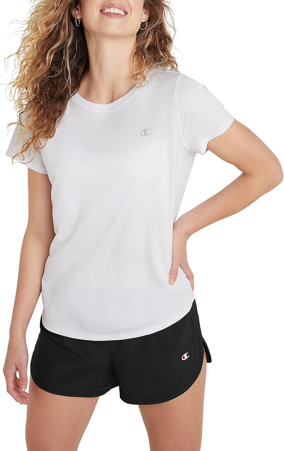 Champion Women’S Tshirt, Classic Sport, Moisture-Wicking Tshirt Athletic Top For Women Plus Size Available