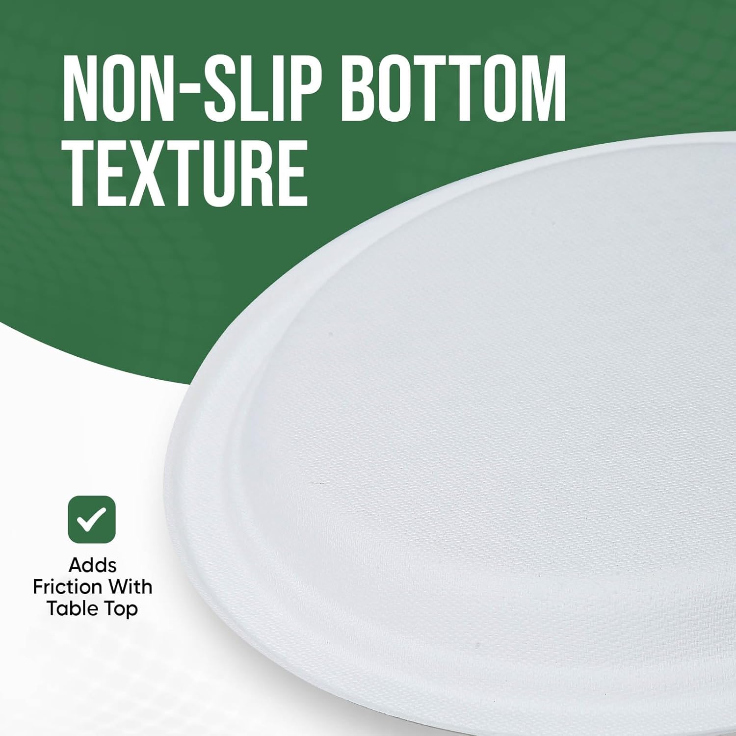 9 Inch Paper Plates 100 Pack - 100% Compostable Dinnerware | Leak & Grease Resistant Disposable Plates for Parties, Microwavable, Bulk Eco-Friendly - White - Image 6