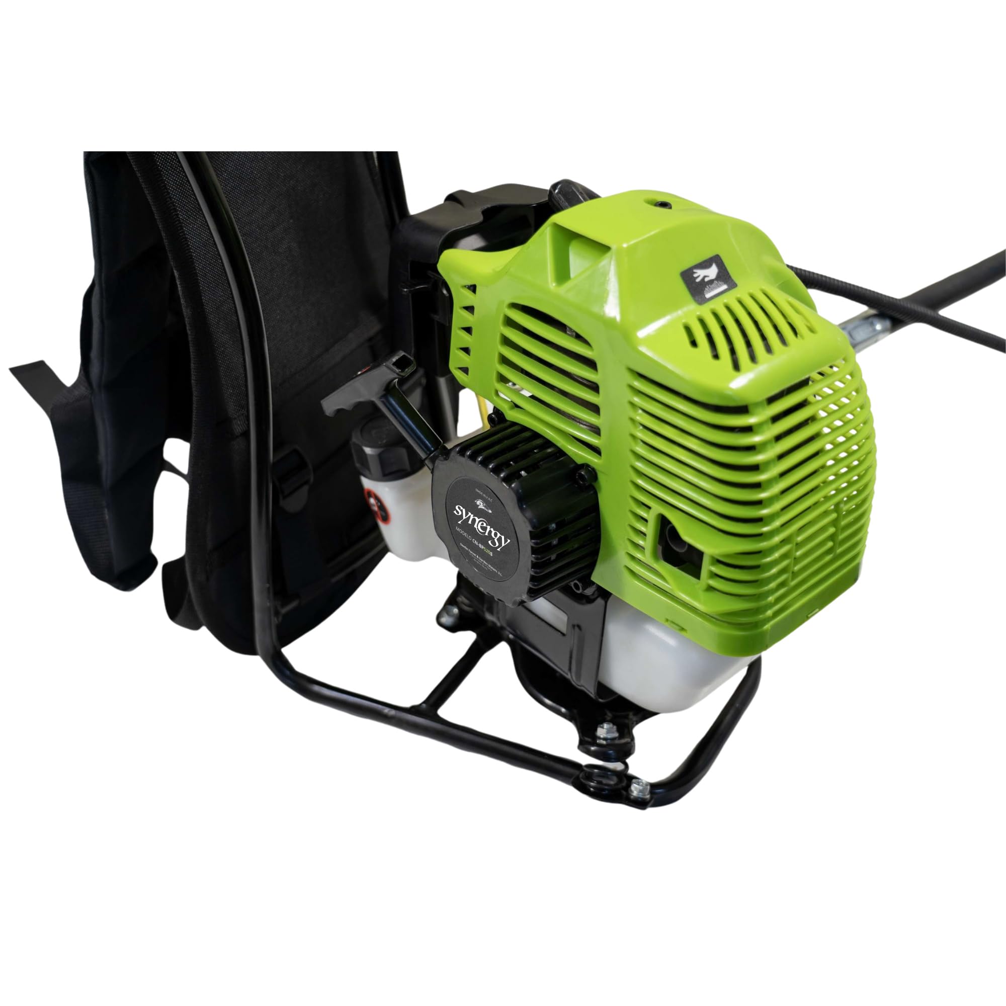 Synergy Desbrozadora de Mochila Profesional a Gasolina CN-BP520S - Motor 2 Tiempos 52cc 2CV, Arnés Doble, Cabezal Semiautomático y Disco de 3 Puntas