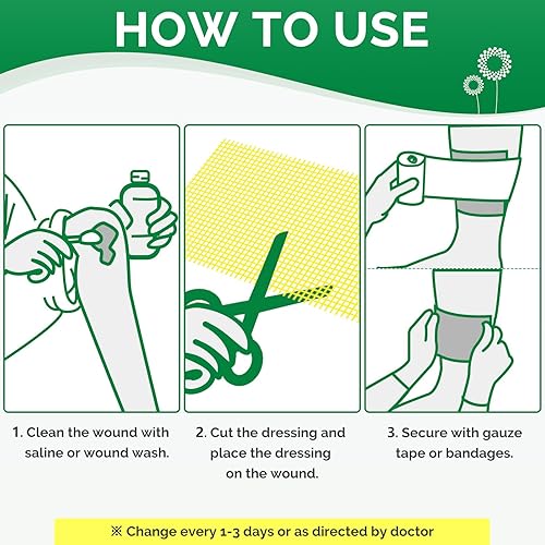 Miniatura 6 de Xeroform Apósito de Petrolato 1"x8" Almohadillas de Gasa de Malla Fina Antiadherente para Cuidado de Heridas, Parche de Gasa Estéril No Adherente