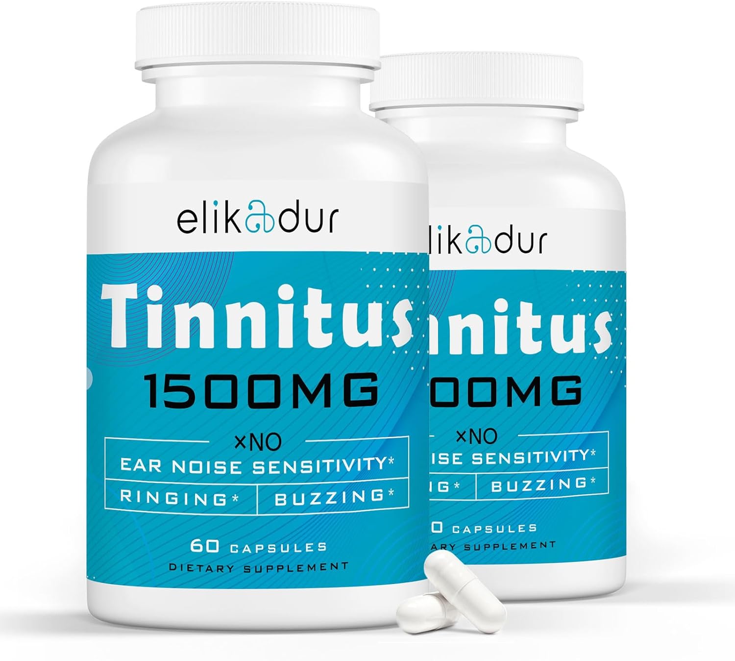 Tinnitus Supplement with 1500 mg dose, herbal blend & bioflavonoids