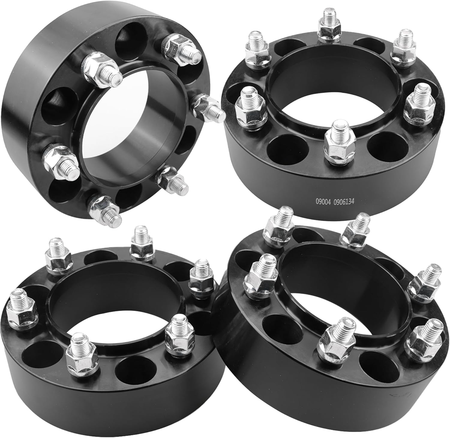 2 Inch 6x5.5 Wheel Spacers to 6x139.7mm Hubcentric Wheel Adapters Spacers with 6 Lug 106mm Hub Bore M12x1.5 Studs Compatible for Toyota Tacoma 4Runner Tundra Fj Cruiser 1989-2024 (Set of 4)