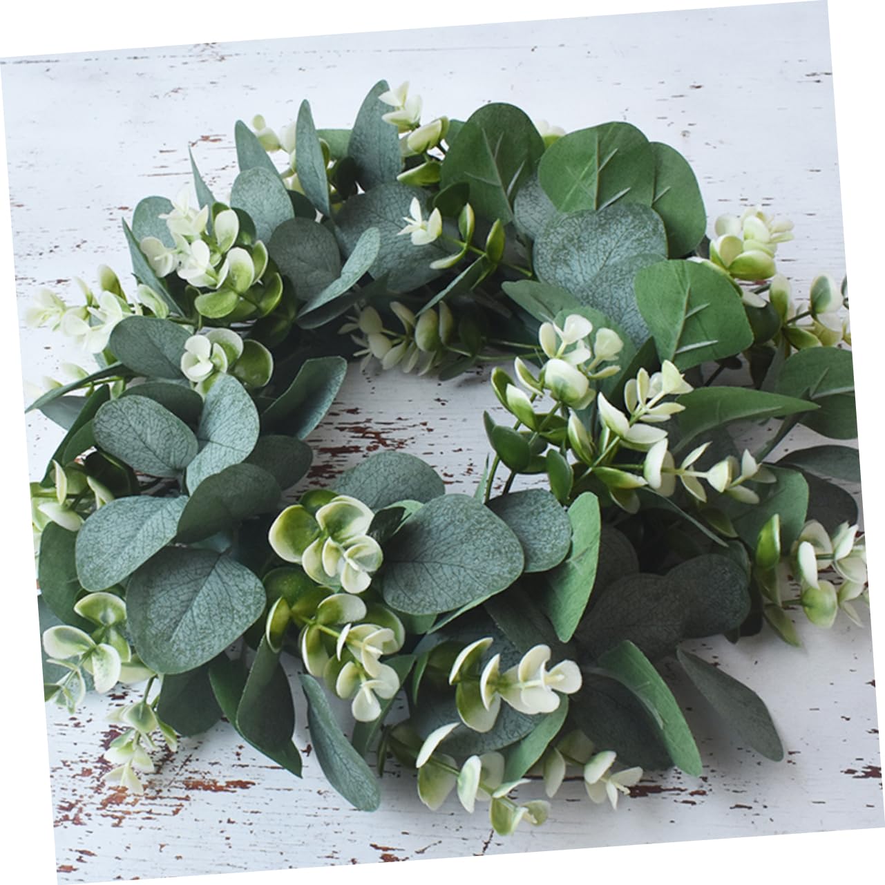 3stücke Simulative Eucalyptus Wreath Kunstblumen Türkranz Für Party Feiertage Dekoration Lebensmittelsicher