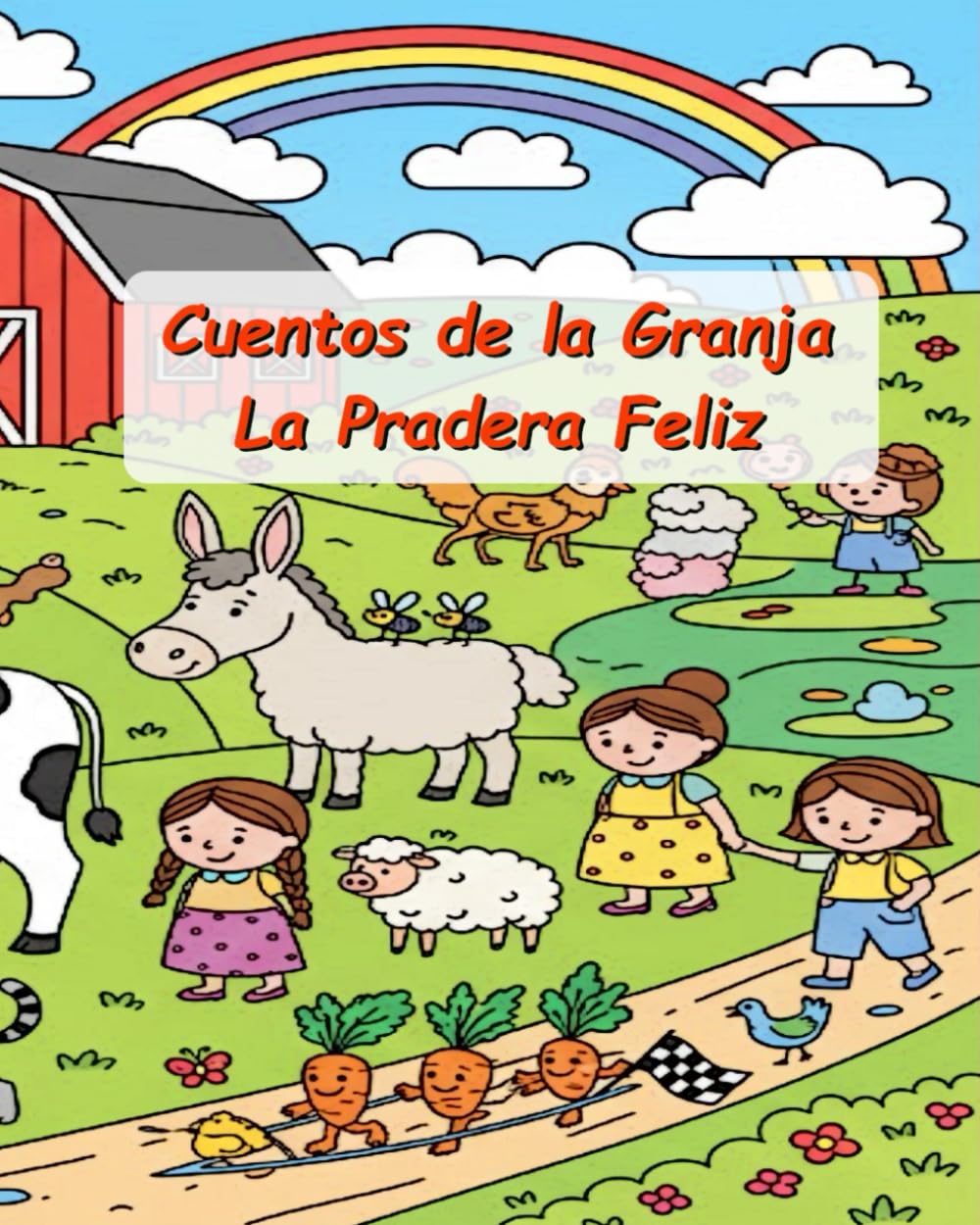 Cuentos de la Granja - La Pradera Feliz: 10 cuentos infantiles con animales, aventuras y moralejas • Incluye viñetas para colorear