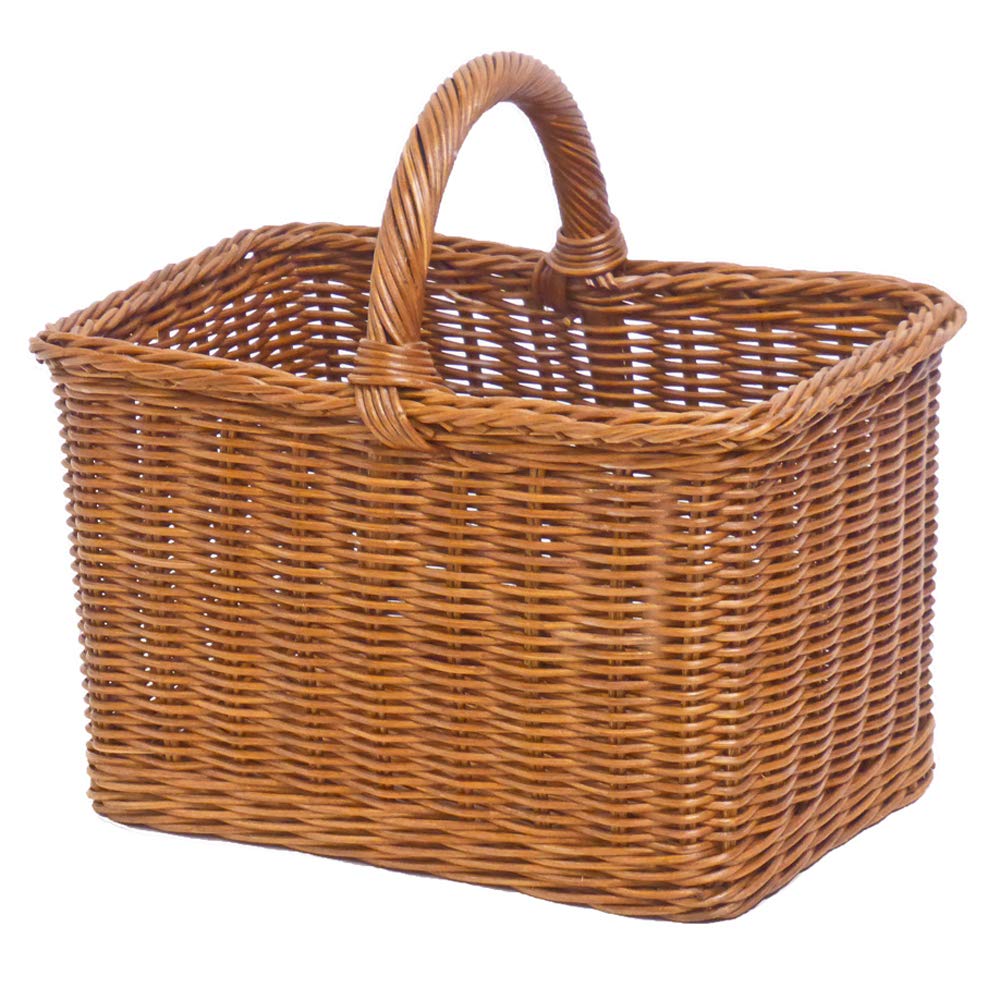 籐製ハンドル付き収納バスケット ⑥ 楽天市場】【在庫処分特価】 かご カラーボックス 収納バスケット 3個