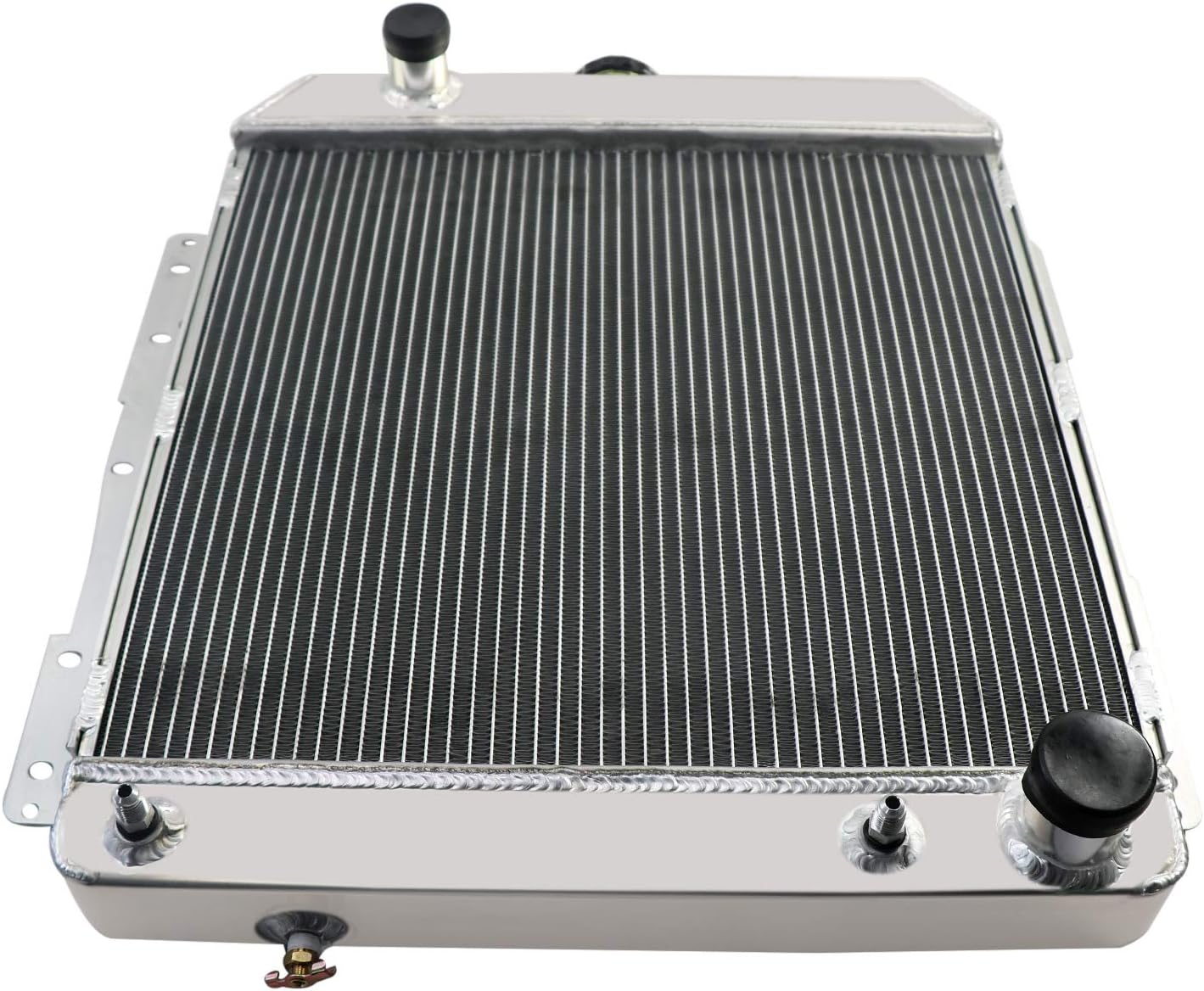 ECMRAD 3 Row Aluminum Radiator for 1958 Chevy Impala Bel Air 4.6L 283 V8 Caprice Performance Engine Cooling
