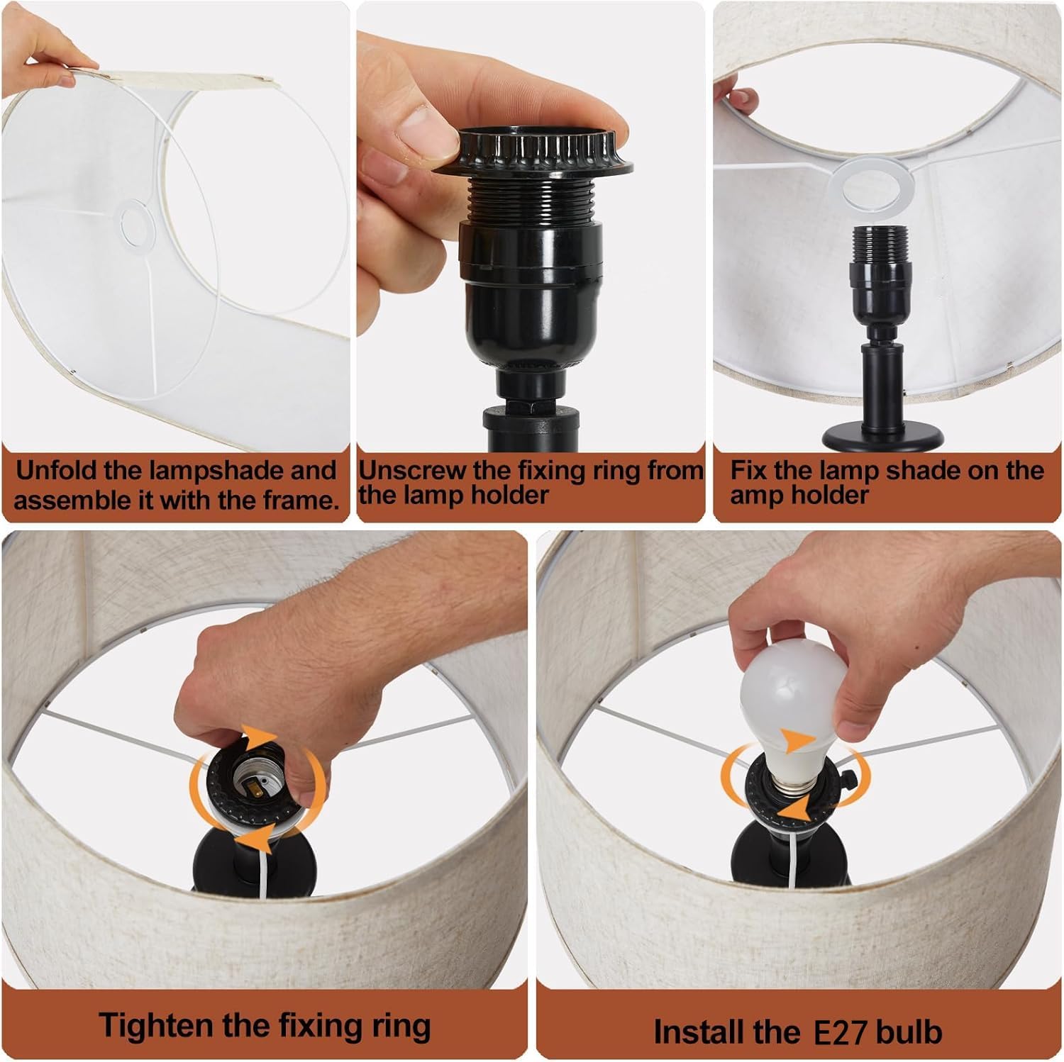 مصابيح طاولة LED تعمل باللمس طقم 2 قطعة مع منافذ U...