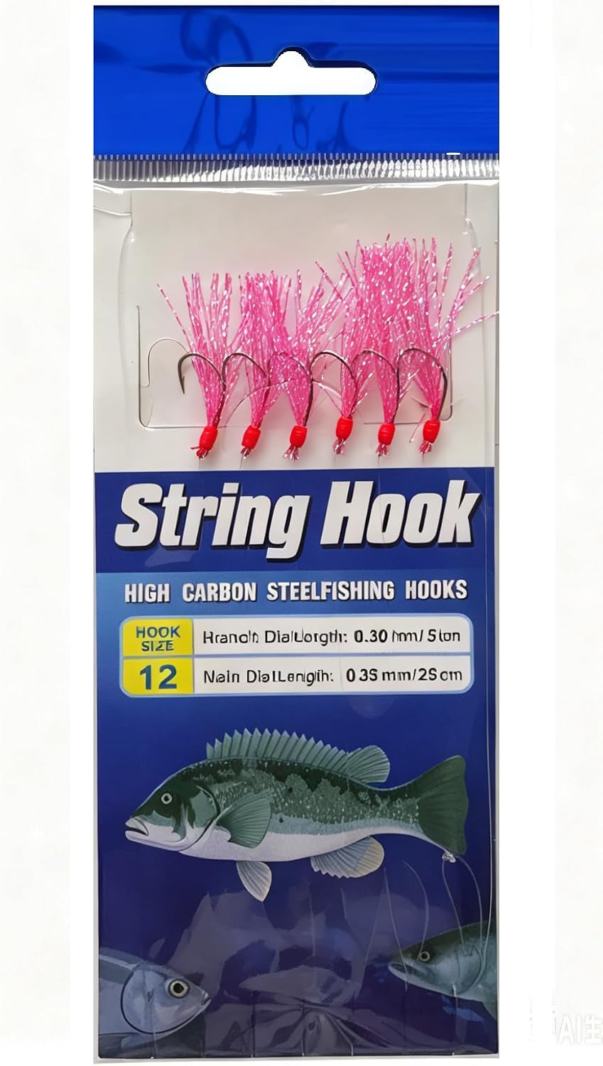 Bait Rigs Set - 22 Packs Luminous Bait Rigs with Sharp Hooks, Soft Shrimp Lure for Surf Fishing, Freshwater & Saltwater
