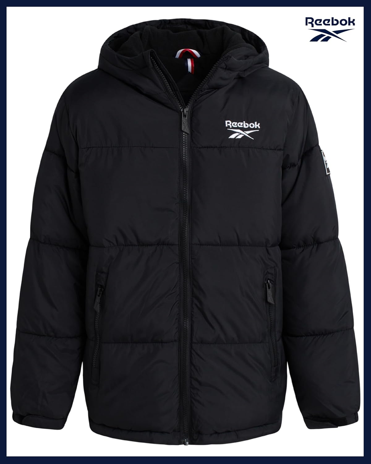 Reebok Boys Puffer Jacket - Heavyweight Water & Wind Resistant Quilted Boys Winter Coat - Fleece Insulated Kids Winter Jacket - Image 5