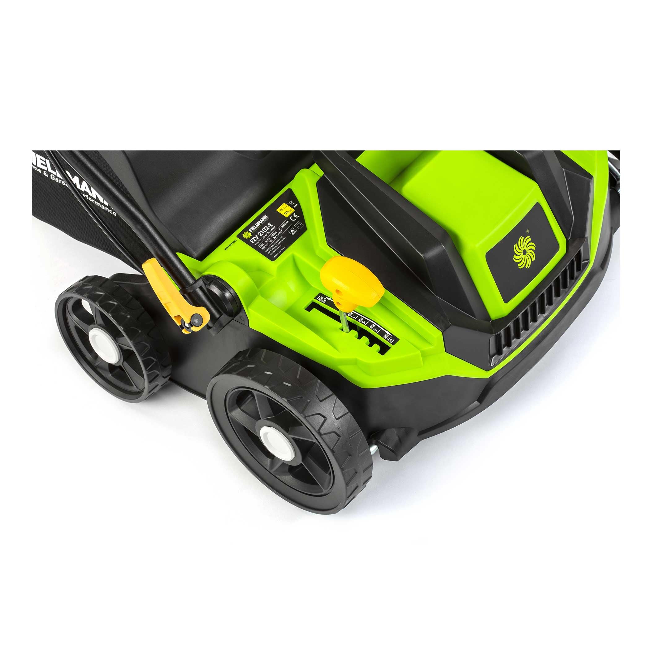 Scarificatore e rastrello elettrico 2 in 1, 1300 W, larghezza di taglio 320 mm, contenitore da 40 l, maniglia regolabile, profondità di taglio da -12 a +10 mm, 2 cilindri intercambiabili