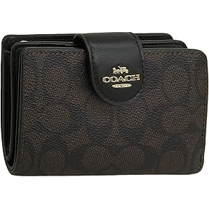 COACH コーチ 折り財布 ミディアム フラップウォレット ブラック 新品保管 Amazon | [COACH] [コーチ] 財布 レディース 2つ折り 折財布