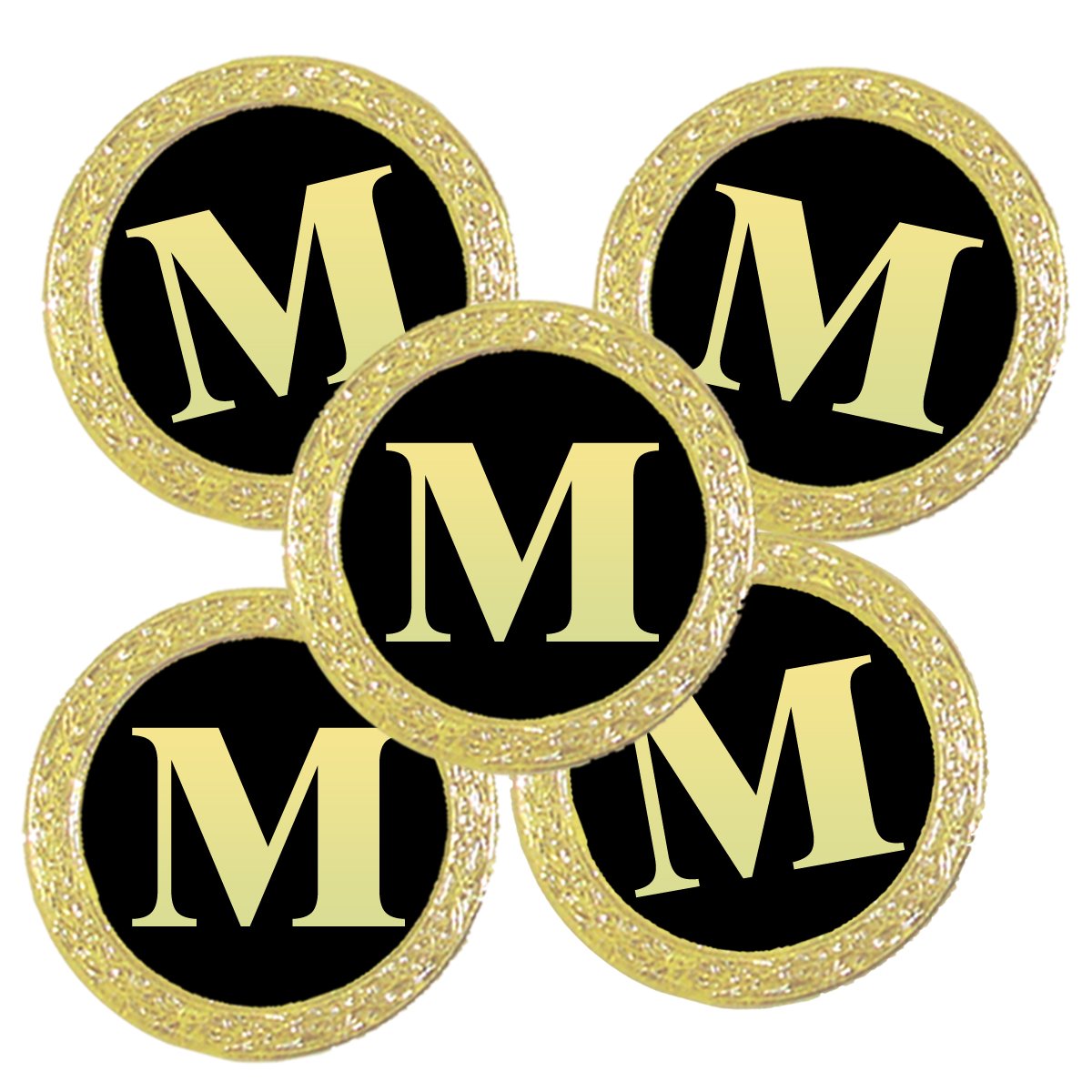 Best Impressions Personalised Golf Ball Markers with Initial (M)