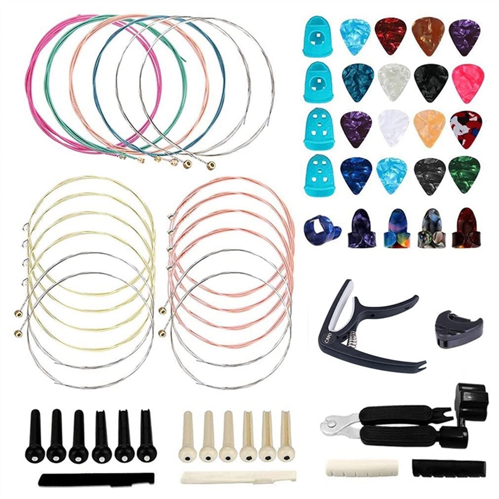strumenti per la riparazione della chitarra Kit Di Accessori Per Chitarra Strumento Di Cambio Per Chitarra Acustica Per Chitarristi E Chitarristi Principianti