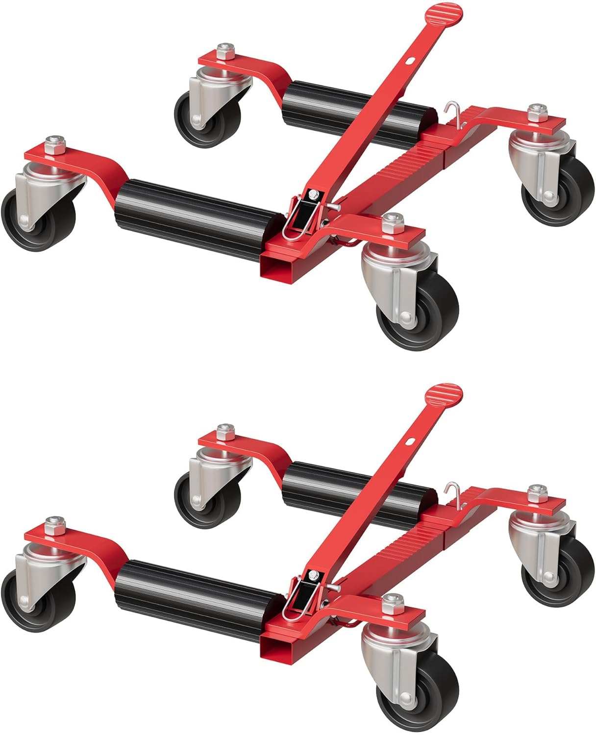 2x Car Wheel Dolly Jack 3000LBS Ratchet Type Car Moving Vehicle Positioning Jack - Picture 15 of 15