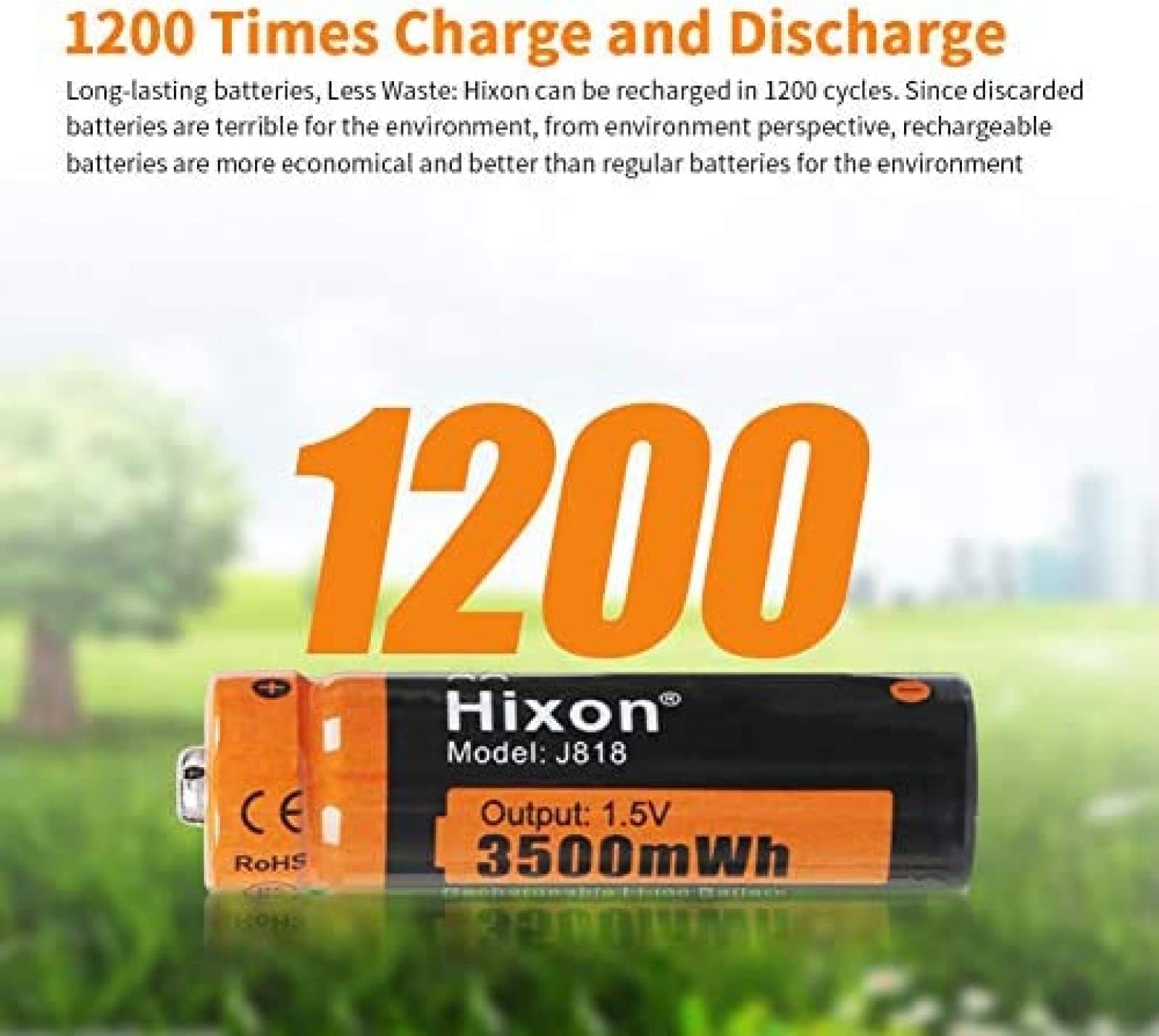 Batterie al litio AA, 3500 MWh 1,5 V, doppia A, batteria AA ricaricabile, 1200 cicli, batterie AA ricaricabili ad alta capacità, 8 batterie