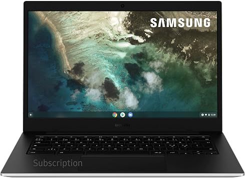 Samsung Galaxy Chromebook Go Wi-Fi Laptop, 14 Inch, Celeron Processor, 4GB RAM, 32GB Storage, Silver - Official