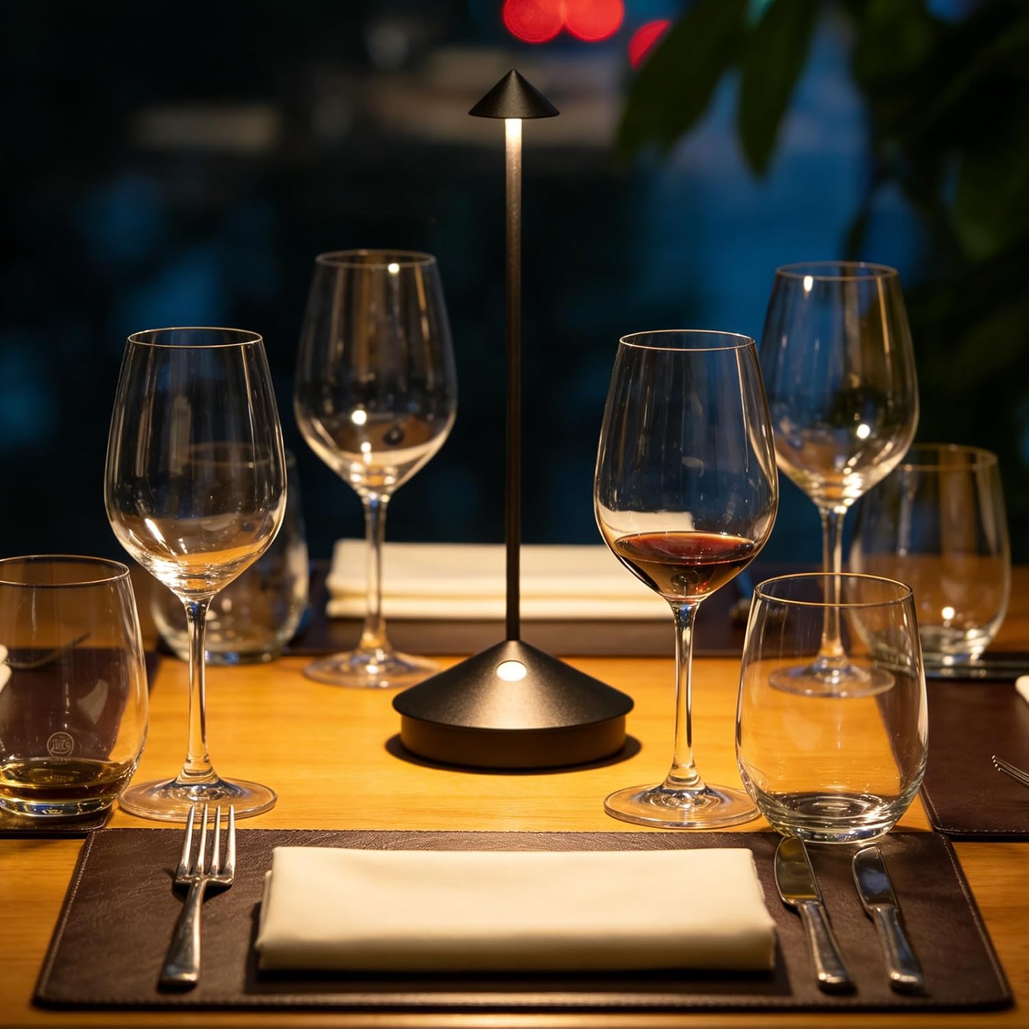 Cordless Rechargeable Table Lamp 2 Pack, 10000mAh Battery Operated LED Desk Lamp, 3-Color Touch Dimmable, IP54 Waterproof Outdoor Lamp for Patio Dining Bedroom Nightstand (Black)